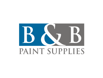 B & B Paint Supplies  logo design by rief
