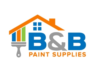 B & B Paint Supplies  logo design by jaize