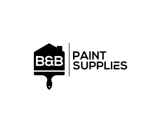 B & B Paint Supplies  logo design by kimora
