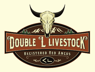 Double L Livestock logo design by ShadowL