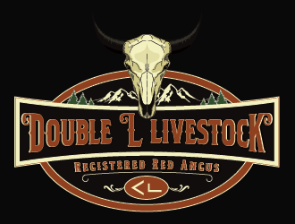 Double L Livestock logo design by ShadowL