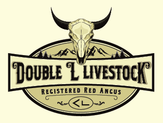 Double L Livestock logo design by ShadowL