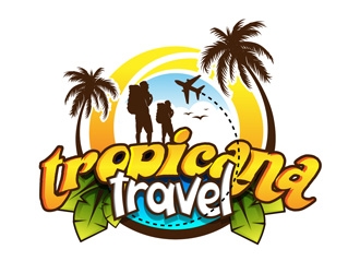 tropicana travel logo design by DreamLogoDesign
