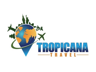 tropicana travel logo design by REDCROW
