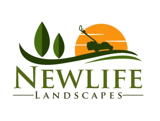 Newlife Landscapes logo design by ElonStark