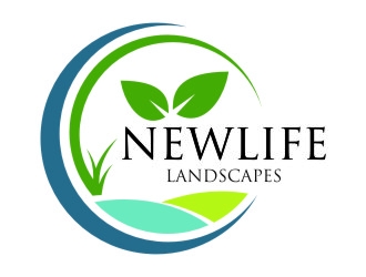 Newlife Landscapes logo design by jetzu