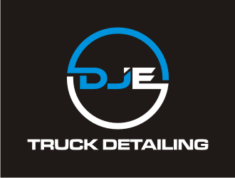 DJE Truck Detailing logo design by rief