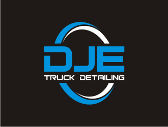 DJE Truck Detailing logo design by rief