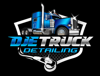 DJE Truck Detailing logo design by THOR_