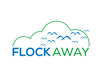 Flock Away  logo design by cintoko