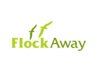 Flock Away  logo design by ElonStark