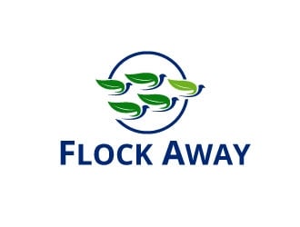 Flock Away  logo design by Webphixo