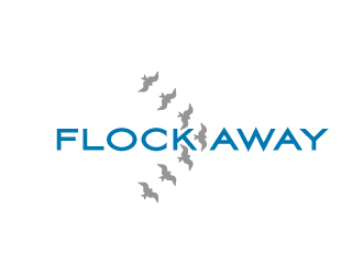 Flock Away  logo design by AYATA