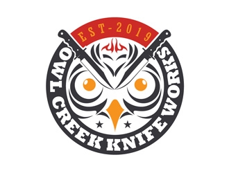 Owl Creek Knife Works logo design by DreamLogoDesign