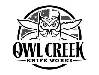 Owl Creek Knife Works logo design by daywalker