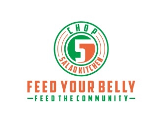 CHOP5 Salad Kitchen logo design by bricton