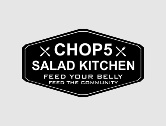 CHOP5 Salad Kitchen logo design by naldart