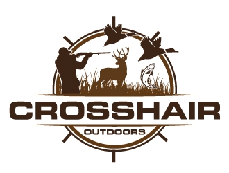 Crosshair Outdoors logo design by ElonStark