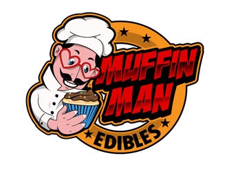 Muffin Man Edibles  logo design by DreamLogoDesign