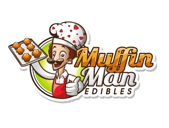 Muffin Man Edibles  logo design by DreamLogoDesign