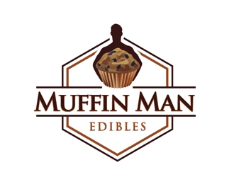 Muffin Man Edibles  logo design by Roma