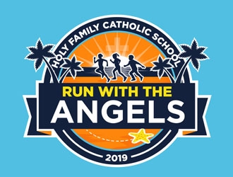 Run with the Angels logo design by CreativeMania
