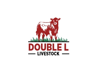 Double L Livestock logo design by shahalam