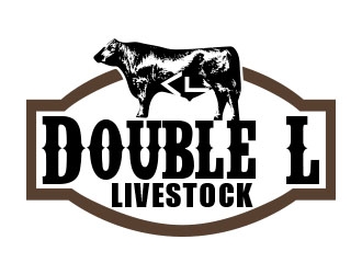 Double L Livestock logo design by Sorjen