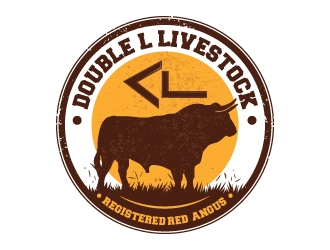 Double L Livestock logo design by Suvendu