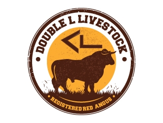 Double L Livestock logo design by Suvendu
