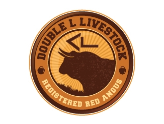 Double L Livestock logo design by Suvendu