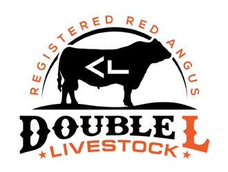 Double L Livestock logo design by MAXR