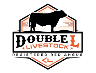 Double L Livestock logo design by MAXR
