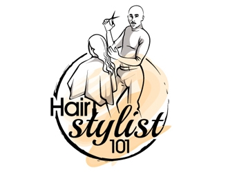 Hairstylist101 logo design by gogo