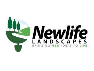 Newlife Landscapes logo design by Dakouten