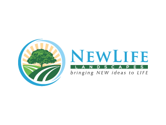 Newlife Landscapes logo design by pencilhand
