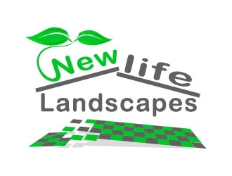 Newlife Landscapes logo design by bulatITA