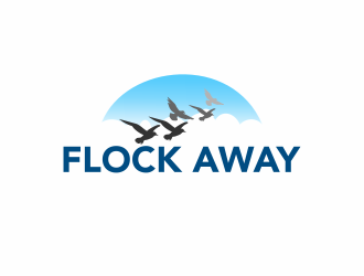 Flock Away  logo design by ingepro