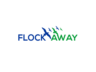 Flock Away  logo design by kopipanas