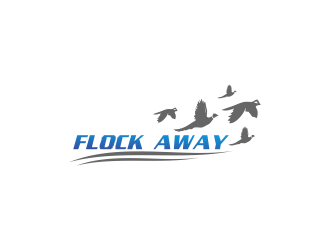 Flock Away  logo design by giphone
