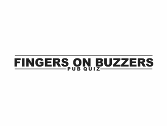 Fingers On Buzzers Pub Quiz logo design by giphone