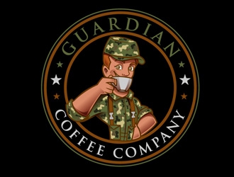 Guardian Coffee Company logo design by DreamLogoDesign