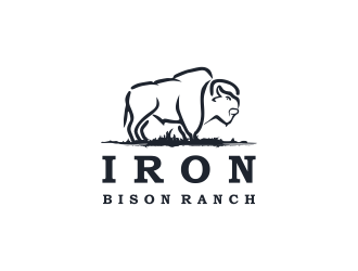 Iron Bison Ranch logo design by FloVal