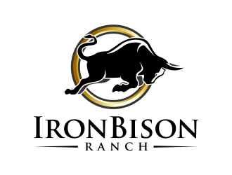 Iron Bison Ranch logo design by AisRafa