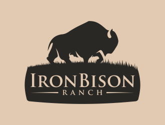Iron Bison Ranch logo design by AisRafa