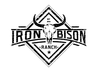 Iron Bison Ranch logo design by er9e