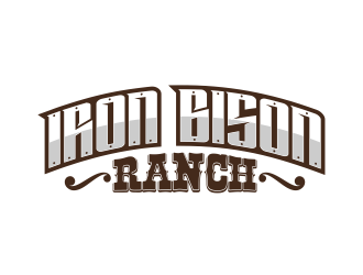 Iron Bison Ranch logo design by andriandesain