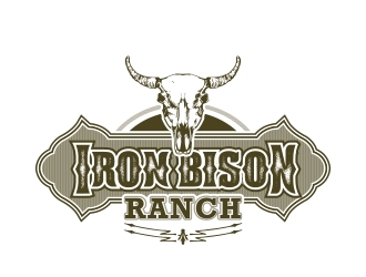 Iron Bison Ranch logo design by MCXL