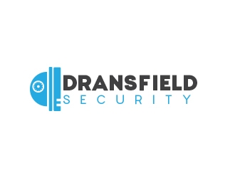 Dransfield Security logo design by heba