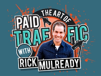 The Art of Paid Traffic with Rick Mulready logo design by MAXR
